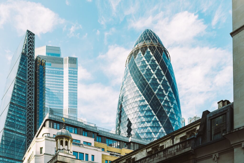 London Citys skyscrapers