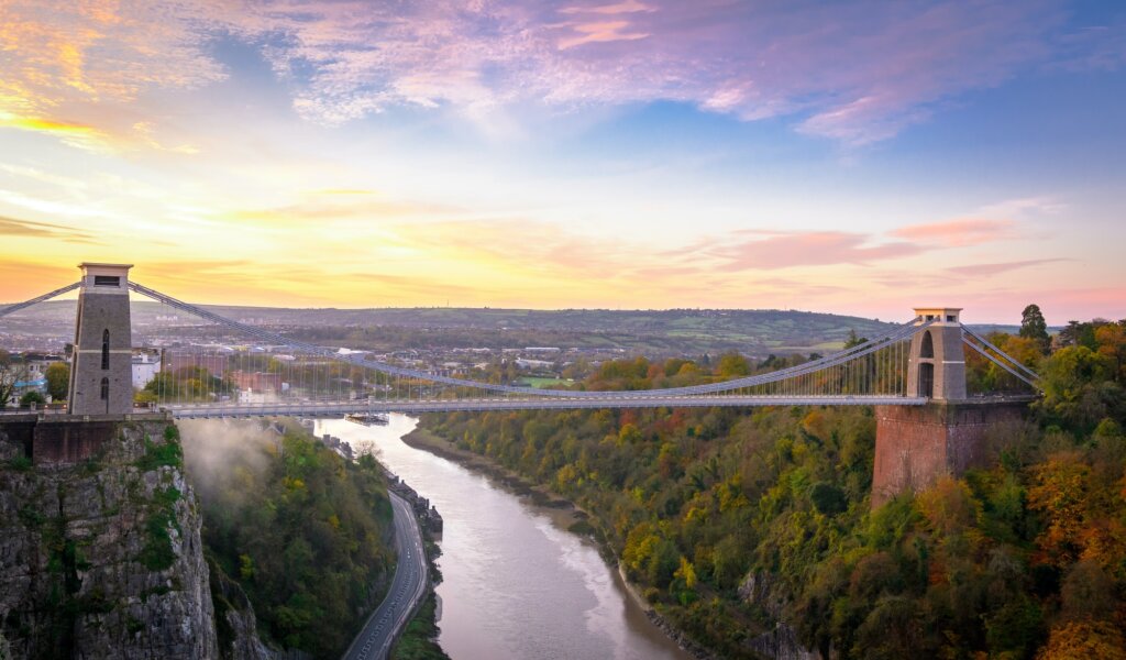 Aerial view of Clifton Down Bristol UK