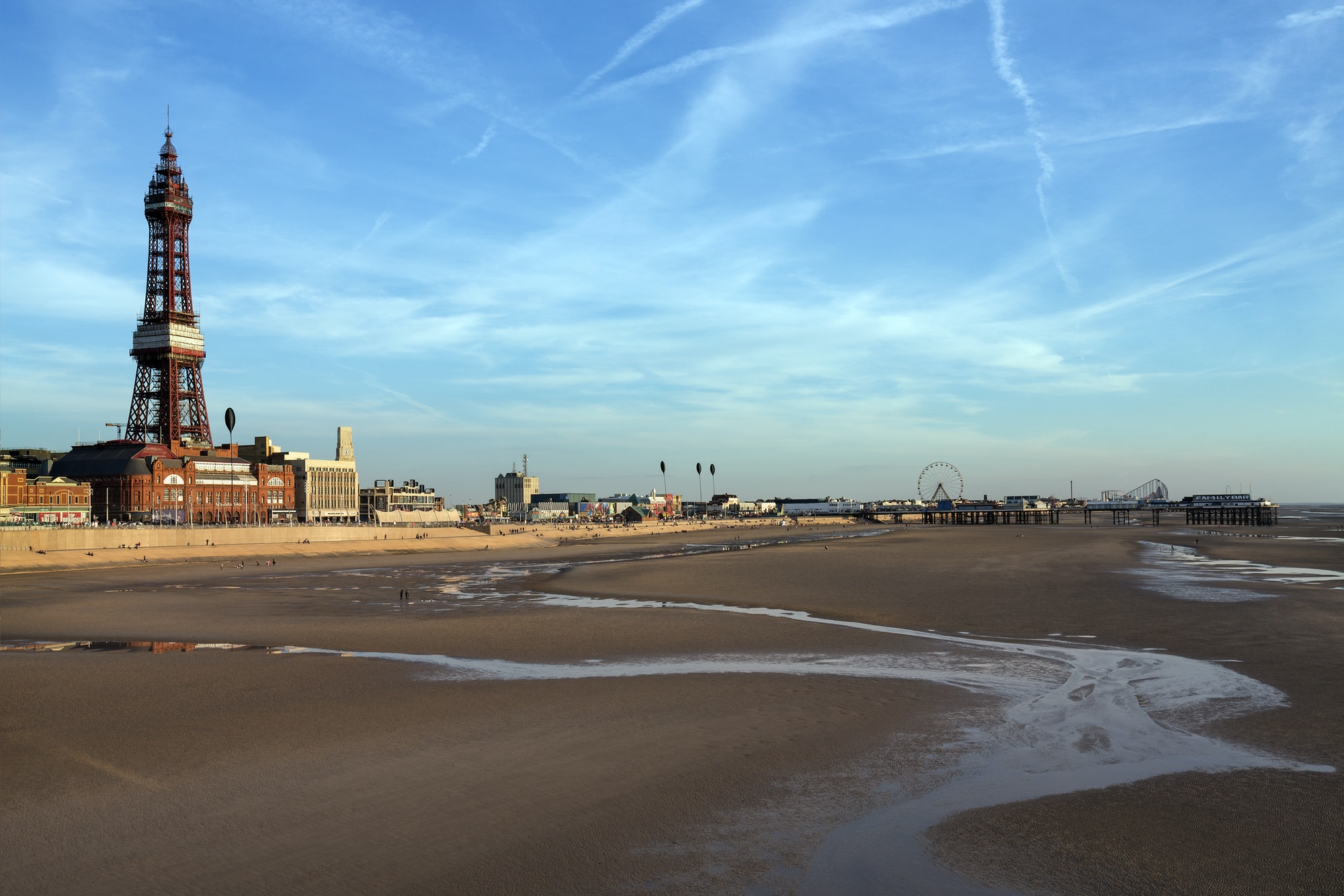 Blackpool on the northwest coast of England